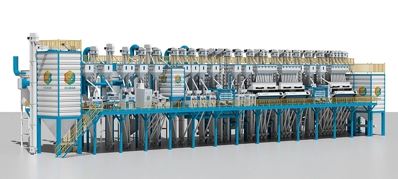 Usine de rizerie clé en main de 150 tonnes par jour 5