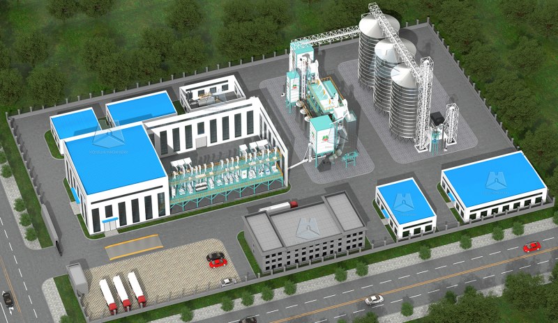 Usine_de_rizerie_étuvée_de_50tonnes_par_lot_avec_machine_de_traitement_du_riz_de_100tonnes_par_jour 1