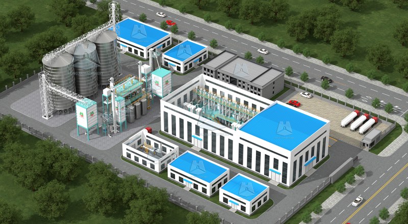Usine_de_rizerie_étuvée_de_50tonnes_par_lot_avec_machine_de_traitement_du_riz_de_100tonnes_par_jour 4